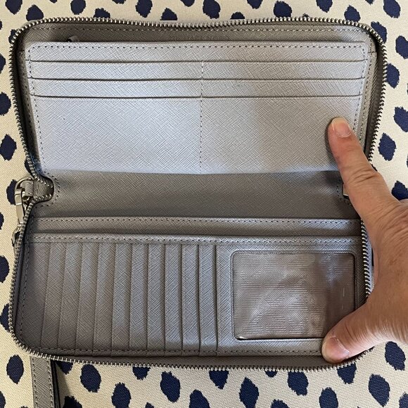 Michael Kors Gray Continental Wallet - Picture 4 of 7